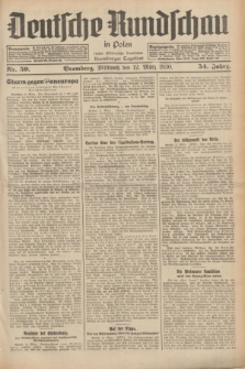 Deutsche Rundschau in Polen : früher Ostdeutsche Rundschau, Bromberger Tageblatt. Jg.54, Nr. 59 (12 März 1930) + dod.