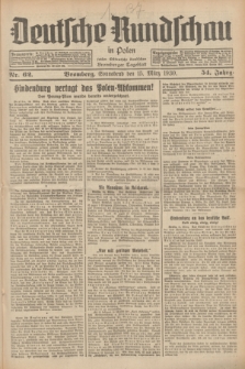 Deutsche Rundschau in Polen : früher Ostdeutsche Rundschau, Bromberger Tageblatt. Jg.54, Nr. 62 (15 März 1930) + dod.