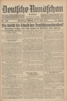 Deutsche Rundschau in Polen : früher Ostdeutsche Rundschau, Bromberger Tageblatt. Jg.54, Nr. 89 (16 April 1930) + dod.