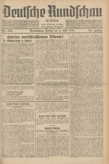 Deutsche Rundschau in Polen : früher Ostdeutsche Rundschau, Bromberger Tageblatt. Jg.54, Nr. 101 (2 Mai 1930) + dod.