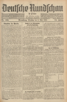 Deutsche Rundschau in Polen : früher Ostdeutsche Rundschau, Bromberger Tageblatt. Jg.54, Nr. 103 (6 Mai 1930) + dod.