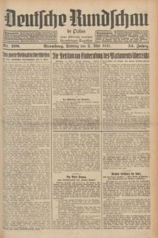 Deutsche Rundschau in Polen : früher Ostdeutsche Rundschau, Bromberger Tageblatt. Jg.54, Nr. 108 (11 Mai 1930) + dod.