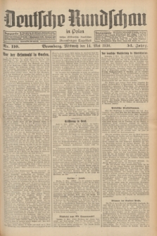 Deutsche Rundschau in Polen : früher Ostdeutsche Rundschau, Bromberger Tageblatt. Jg.54, Nr. 110 (14 Mai 1930) + dod.