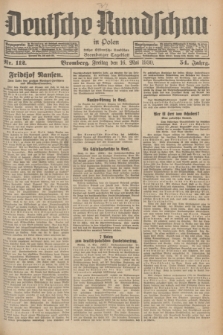 Deutsche Rundschau in Polen : früher Ostdeutsche Rundschau, Bromberger Tageblatt. Jg.54, Nr. 112 (16 Mai 1930) + dod.