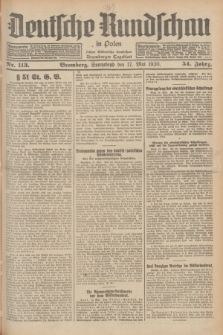 Deutsche Rundschau in Polen : früher Ostdeutsche Rundschau, Bromberger Tageblatt. Jg.54, Nr. 113 (17 Mai 1930) + dod.