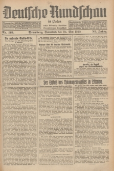 Deutsche Rundschau in Polen : früher Ostdeutsche Rundschau, Bromberger Tageblatt. Jg.54, Nr. 119 (24 Mai 1930) + dod.