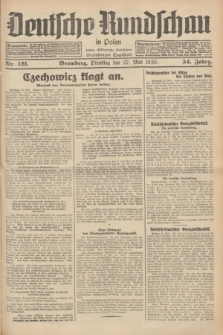 Deutsche Rundschau in Polen : früher Ostdeutsche Rundschau, Bromberger Tageblatt. Jg.54, Nr. 121 (27 Mai 1930) + dod.