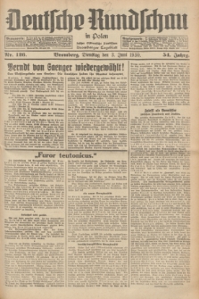 Deutsche Rundschau in Polen : früher Ostdeutsche Rundschau, Bromberger Tageblatt. Jg.54, Nr. 126 (3 Juni 1930) + dod.