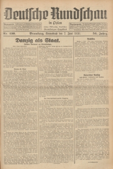 Deutsche Rundschau in Polen : früher Ostdeutsche Rundschau, Bromberger Tageblatt. Jg.54, Nr. 130 (7 Juni 1930) + dod.