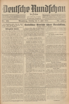 Deutsche Rundschau in Polen : früher Ostdeutsche Rundschau, Bromberger Tageblatt. Jg.54, Nr. 131 (8 Juni 1930) + dod.