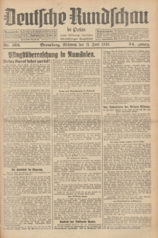 Deutsche Rundschau in Polen : früher Ostdeutsche Rundschau, Bromberger Tageblatt. Jg.54, Nr. 132 (11 Juni 1930) + dod.