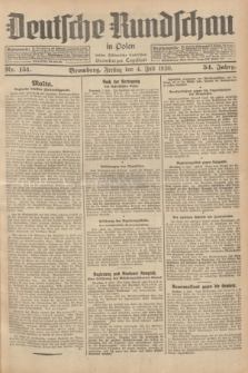 Deutsche Rundschau in Polen : früher Ostdeutsche Rundschau, Bromberger Tageblatt. Jg.54, Nr. 151 (4 Juli 1930) + dod.