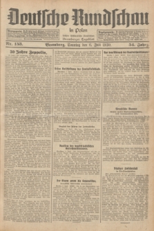 Deutsche Rundschau in Polen : früher Ostdeutsche Rundschau, Bromberger Tageblatt. Jg.54, Nr. 153 (6 Juli 1930) + dod.