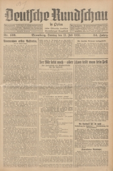 Deutsche Rundschau in Polen : früher Ostdeutsche Rundschau, Bromberger Tageblatt. Jg.54, Nr. 159 (13 Juli 1930) + dod.