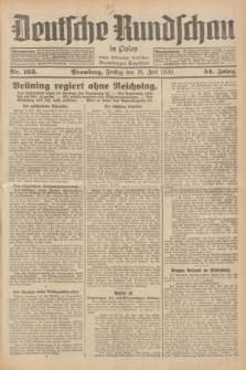 Deutsche Rundschau in Polen : früher Ostdeutsche Rundschau, Bromberger Tageblatt. Jg.54, Nr. 163 (18 Juli 1930) + dod.