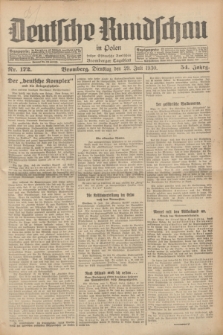 Deutsche Rundschau in Polen : früher Ostdeutsche Rundschau, Bromberger Tageblatt. Jg.54, Nr. 172 (29 Juli 1930) + dod.