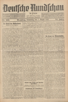 Deutsche Rundschau in Polen : früher Ostdeutsche Rundschau, Bromberger Tageblatt. Jg.54, Nr. 180 (7 August 1930) + dod.