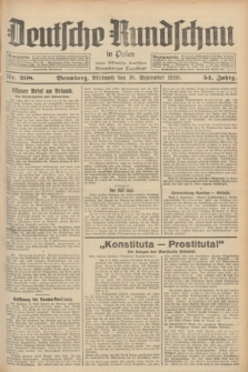 Deutsche Rundschau in Polen : früher Ostdeutsche Rundschau, Bromberger Tageblatt. Jg.54, Nr. 208 (10 September 1930) + dod.
