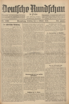 Deutsche Rundschau in Polen : früher Ostdeutsche Rundschau, Bromberger Tageblatt. Jg.54, Nr. 230 (5 Oktober 1930) + dod.