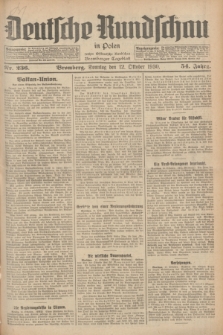 Deutsche Rundschau in Polen : früher Ostdeutsche Rundschau, Bromberger Tageblatt. Jg.54, Nr. 236 (12 Oktober 1930) + dod.