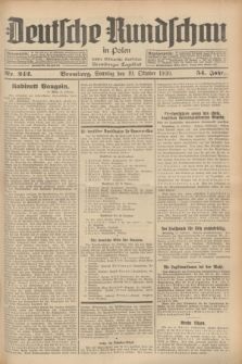 Deutsche Rundschau in Polen : früher Ostdeutsche Rundschau, Bromberger Tageblatt. Jg.54, Nr. 242 (19 Oktober 1930) + dod.