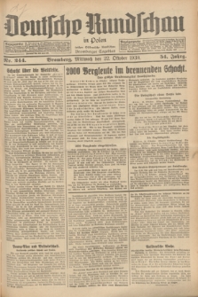 Deutsche Rundschau in Polen : früher Ostdeutsche Rundschau, Bromberger Tageblatt. Jg.54, Nr. 244 (22 Oktober 1930) + dod.