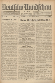 Deutsche Rundschau in Polen : früher Ostdeutsche Rundschau, Bromberger Tageblatt. Jg.54, Nr. 249 (28 Oktober 1930) + dod.