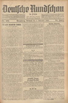 Deutsche Rundschau in Polen : früher Ostdeutsche Rundschau, Bromberger Tageblatt. Jg.54, Nr. 255 (5 November 1930) + dod.