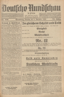 Deutsche Rundschau in Polen : früher Ostdeutsche Rundschau, Bromberger Tageblatt. Jg.54, Nr. 259 (9 November 1930) + dod.