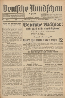 Deutsche Rundschau in Polen : früher Ostdeutsche Rundschau, Bromberger Tageblatt. Jg.54, Nr. 262 (13 November 1930) + dod.
