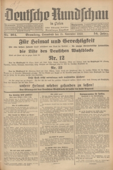 Deutsche Rundschau in Polen : früher Ostdeutsche Rundschau, Bromberger Tageblatt. Jg.54, Nr. 264 (15 November 1930) + dod.