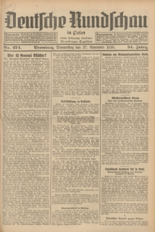 Deutsche Rundschau in Polen : früher Ostdeutsche Rundschau, Bromberger Tageblatt. Jg.54, Nr. 274 (27 November 1930) + dod.