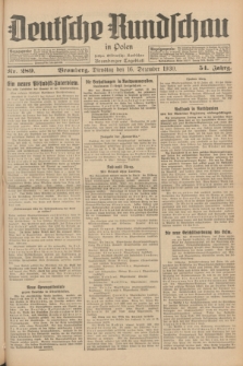 Deutsche Rundschau in Polen : früher Ostdeutsche Rundschau, Bromberger Tageblatt. Jg.54, Nr. 289 (16 Dezember 1930) + dod.