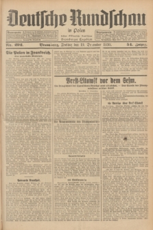 Deutsche Rundschau in Polen : früher Ostdeutsche Rundschau, Bromberger Tageblatt. Jg.54, Nr. 292 (19 Dezember 1930) + dod.