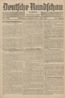 Deutsche Rundschau in Polen : früher Ostdeutsche Rundschau, Bromberger Tageblatt. Jg.55, Nr. 150 (4 Juli 1931) + dod.