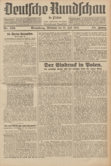 Deutsche Rundschau in Polen : früher Ostdeutsche Rundschau, Bromberger Tageblatt. Jg.55, Nr. 159 (15 Juli 1931) + dod.