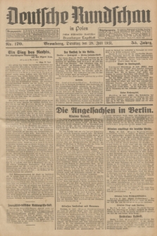 Deutsche Rundschau in Polen : früher Ostdeutsche Rundschau, Bromberger Tageblatt. Jg.55, Nr. 170 (28 Juli 1931) + dod.