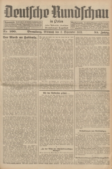 Deutsche Rundschau in Polen : früher Ostdeutsche Rundschau, Bromberger Tageblatt. Jg.55, Nr. 200 (2 September 1931) + dod.