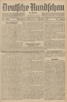 Deutsche Rundschau in Polen : früher Ostdeutsche Rundschau, Bromberger Tageblatt. Jg.55, Nr. 202 (4 September 1931) + dod.