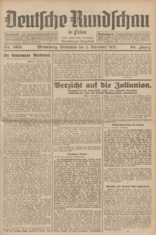 Deutsche Rundschau in Polen : früher Ostdeutsche Rundschau, Bromberger Tageblatt. Jg.55, Nr. 203 (5 September 1931) + dod.