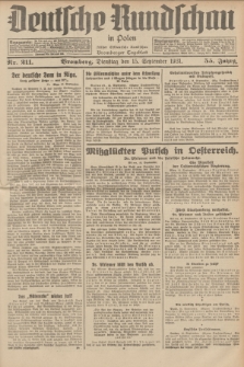 Deutsche Rundschau in Polen : früher Ostdeutsche Rundschau, Bromberger Tageblatt. Jg.55, Nr. 211 (15 September 1931) + dod.