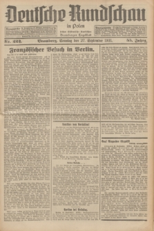 Deutsche Rundschau in Polen : früher Ostdeutsche Rundschau, Bromberger Tageblatt. Jg.55, Nr. 222 (27 September 1931) + dod.