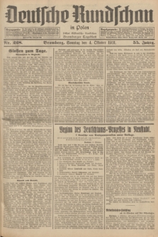 Deutsche Rundschau in Polen : früher Ostdeutsche Rundschau, Bromberger Tageblatt. Jg.55, Nr. 228 (4 Oktober 1931) + dod.