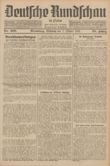 Deutsche Rundschau in Polen : früher Ostdeutsche Rundschau, Bromberger Tageblatt. Jg.55, Nr. 230 (7 Oktober 1931) + dod.