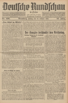 Deutsche Rundschau in Polen : früher Ostdeutsche Rundschau, Bromberger Tageblatt. Jg.55, Nr. 238 (16 Oktober 1931) + dod.