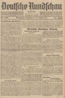 Deutsche Rundschau in Polen : früher Ostdeutsche Rundschau, Bromberger Tageblatt. Jg.55, Nr. 248 (28 Oktober 1931) + dod.