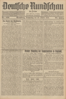 Deutsche Rundschau in Polen : früher Ostdeutsche Rundschau, Bromberger Tageblatt. Jg.55, Nr. 249 (29 Oktober 1931) + dod.