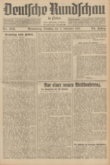 Deutsche Rundschau in Polen : früher Ostdeutsche Rundschau, Bromberger Tageblatt. Jg.55, Nr. 253 (3 November 1931) + dod.