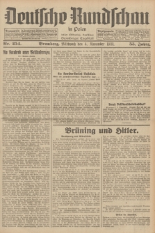 Deutsche Rundschau in Polen : früher Ostdeutsche Rundschau, Bromberger Tageblatt. Jg.55, Nr. 254 (4 November 1931) + dod.