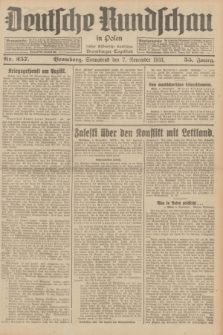 Deutsche Rundschau in Polen : früher Ostdeutsche Rundschau, Bromberger Tageblatt. Jg.55, Nr. 257 (7 November 1931) + dod.